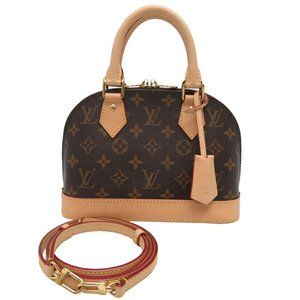 Louis Vuitton Alma BB Women's Handbag M46990 Monogram Brown